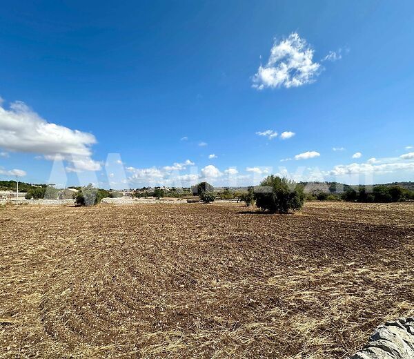 Panoramic land in Modica